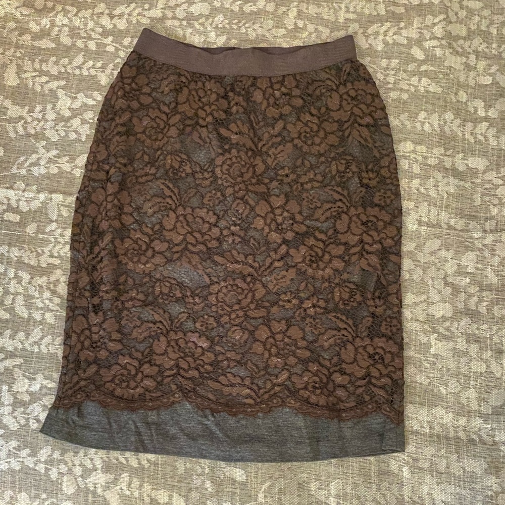 Ann Taylor Loft lace pencil skirt